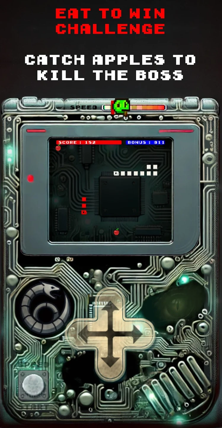 Combat contre un boss dans Snake Ouroboros